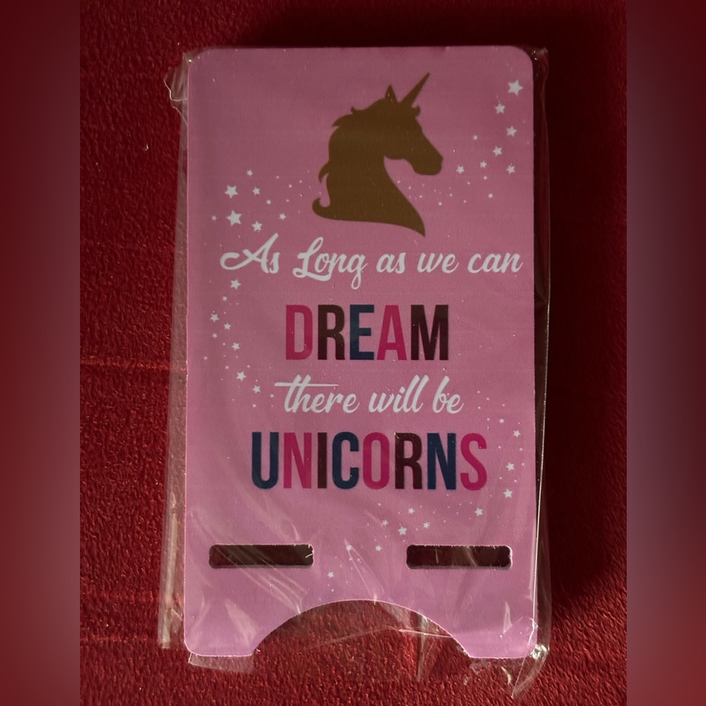 Pink Unicorn Phone Stand - Picture 2 of 5